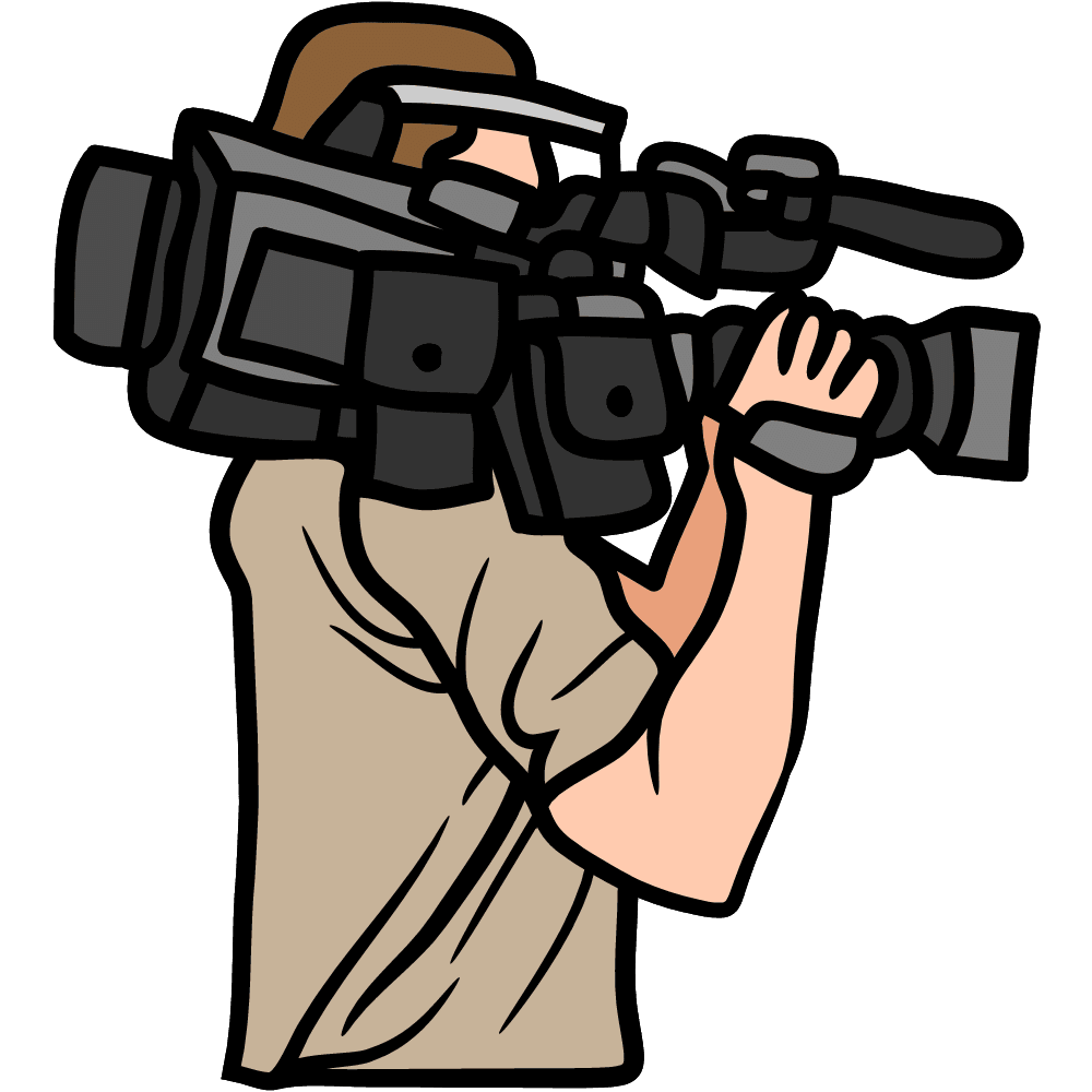 Filminspektion, man med kamera