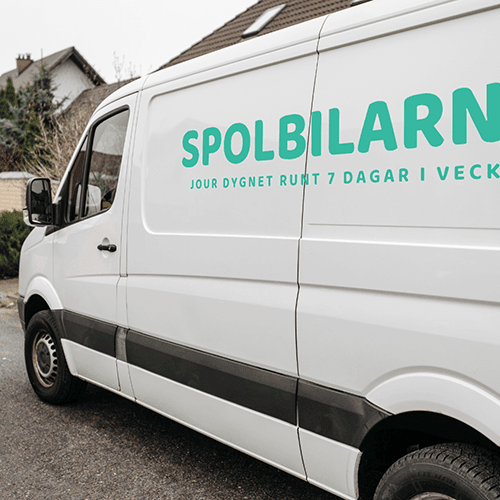 Spolbil med text spolbilarna